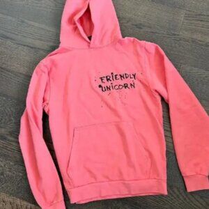 Unisex FRIENDLY UNICORN PINK PUNK UNICORN HOODIE